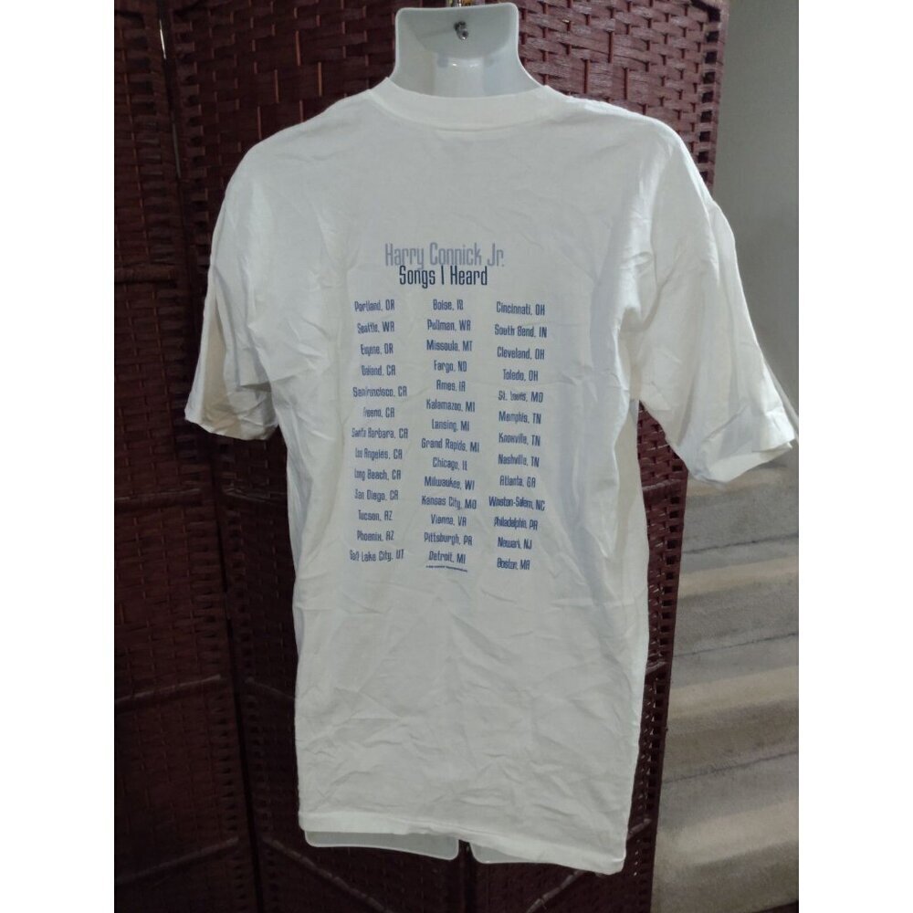 Vintage Y2K Harry Connick Jr. T shirt Songs I heard Band Tee Large 2002 Music - Picture 3 of 5
